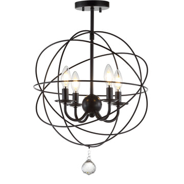 Alma 12" Metal LED Flush Mount - JONATHAN Y
